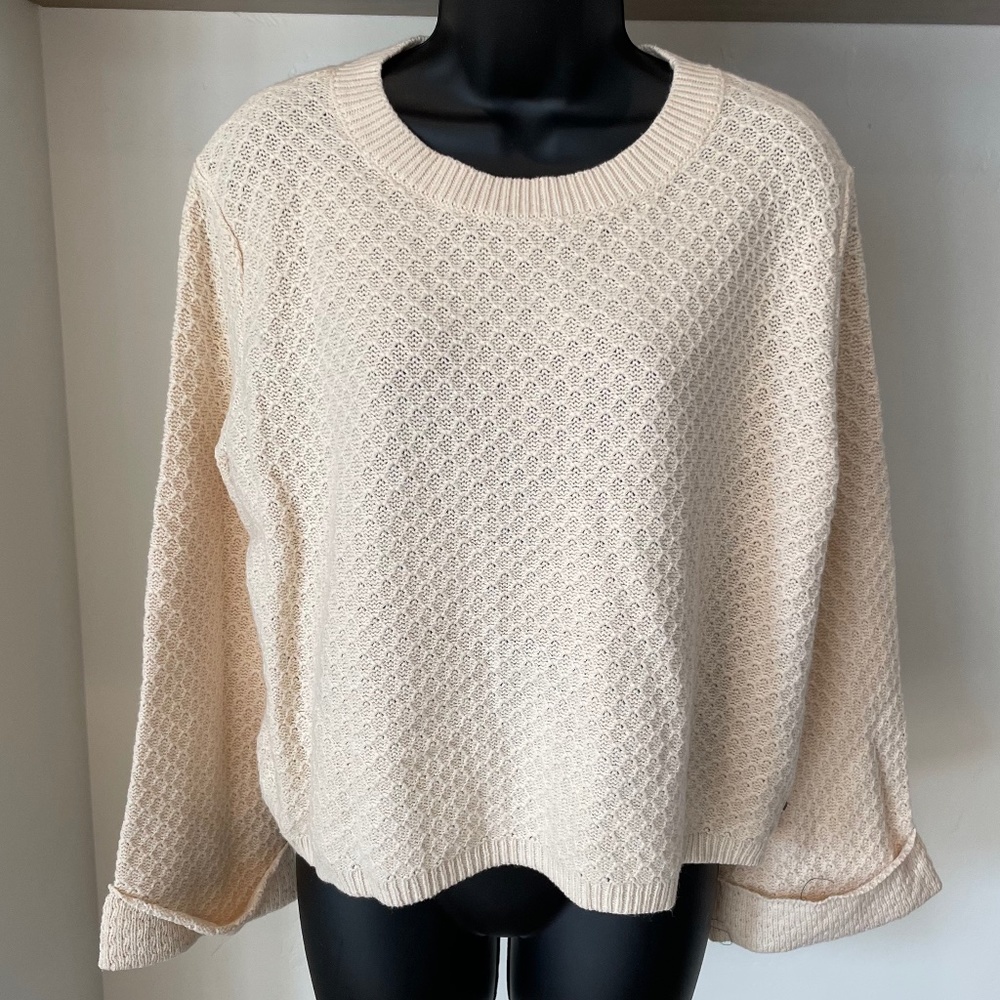 BRAND NEW Roxy Cream Flare-Sleeved Sweater